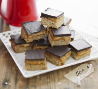 Chocolate & caramel flapjacks