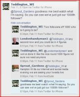 Twitter conversation with Teddington WI